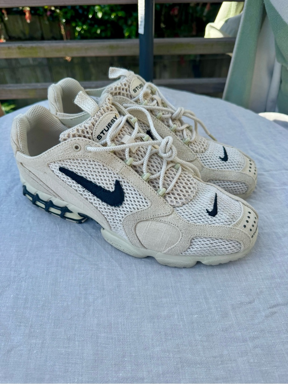 Nike x Stussy Zoom Air Spiridon Cage 2 Fossil